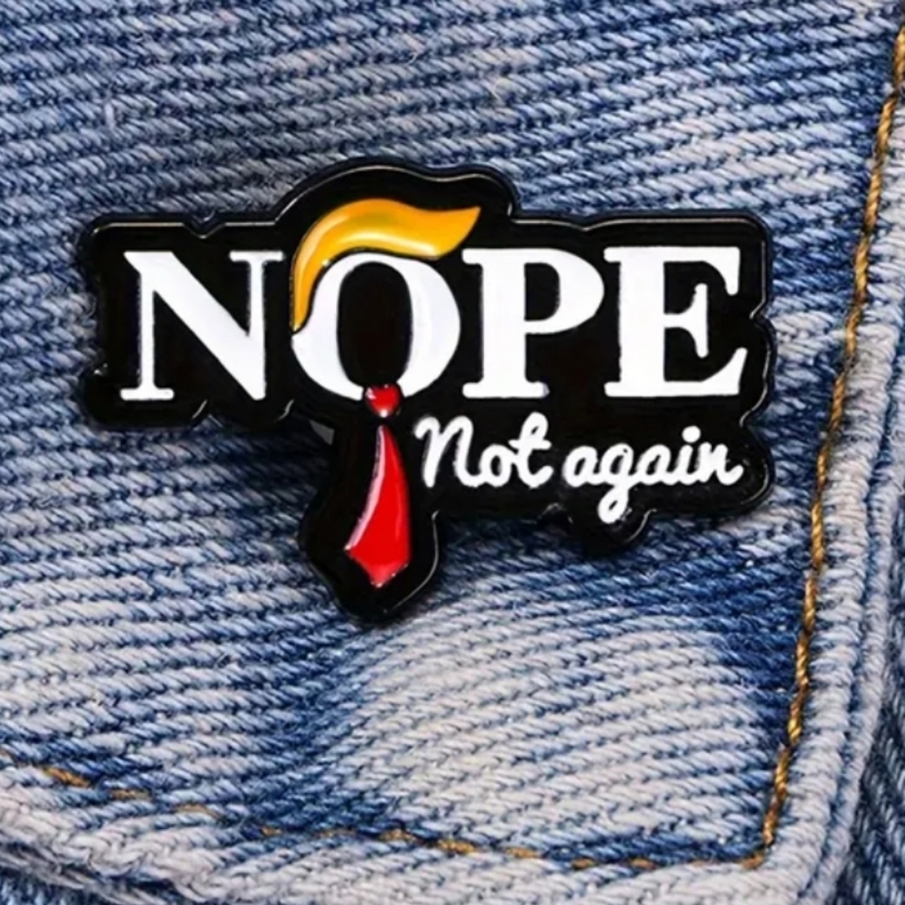 Feminist anti-trump pin